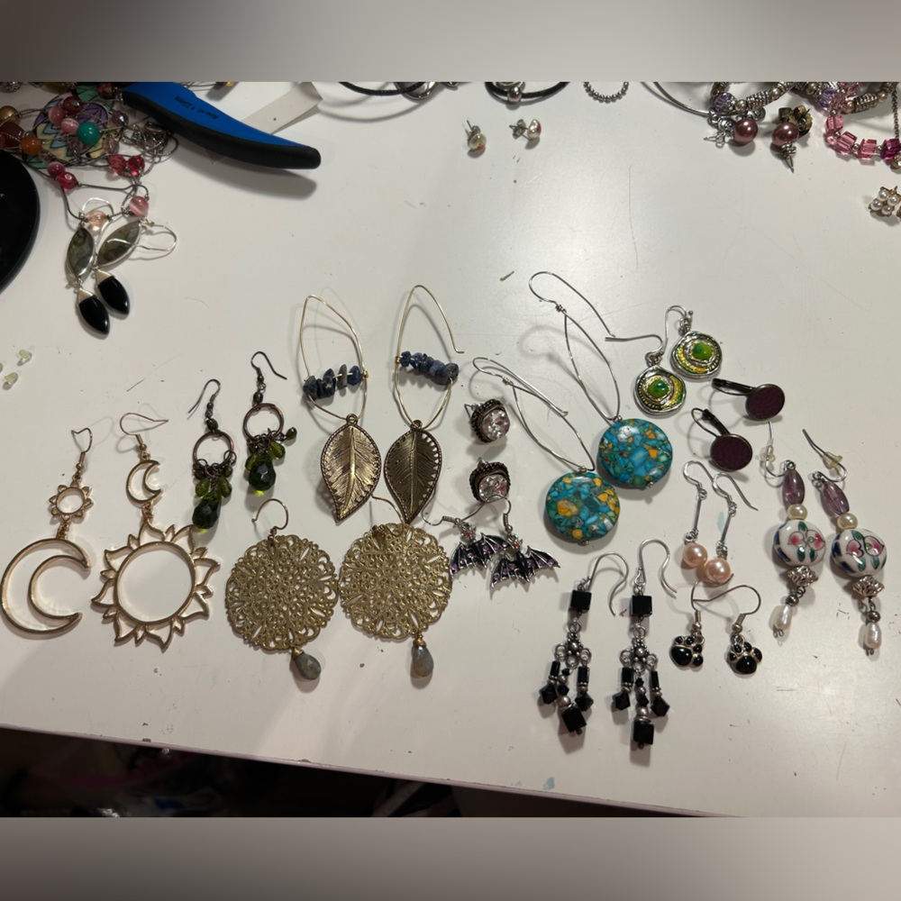 13 pair earring lot